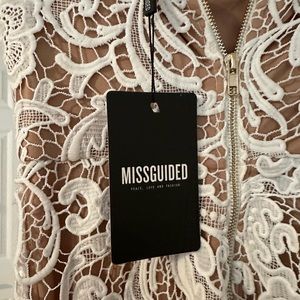 Missguided white lace dress NEW WITH TAGS!